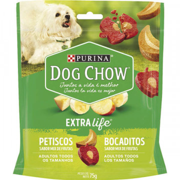 Petisco Dog Chow Carinhos Cães Adultos - Mix de Frutas - 75g